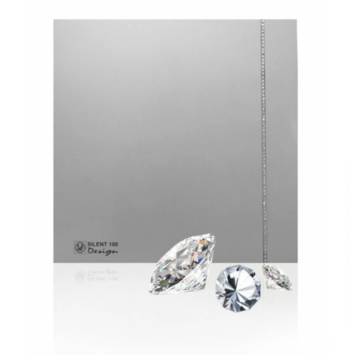Вентилятор SILENT-100 CZ SILVER DESIGN SWAROVSKI — фото, характеристики