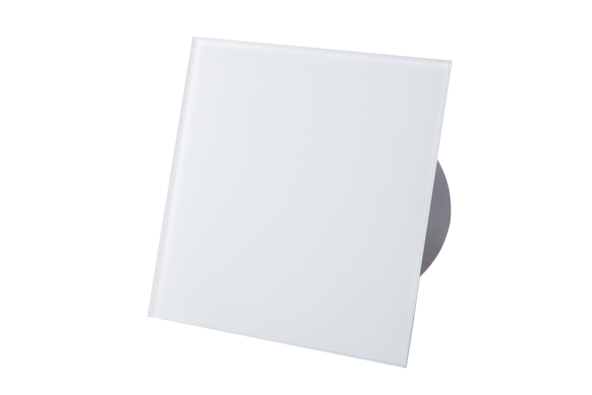 Вентилятор вытяжной Awenta System+ Turbo 100T Trax Glass Bialy Mat / KWT100T-PTG100 — фото, характеристики