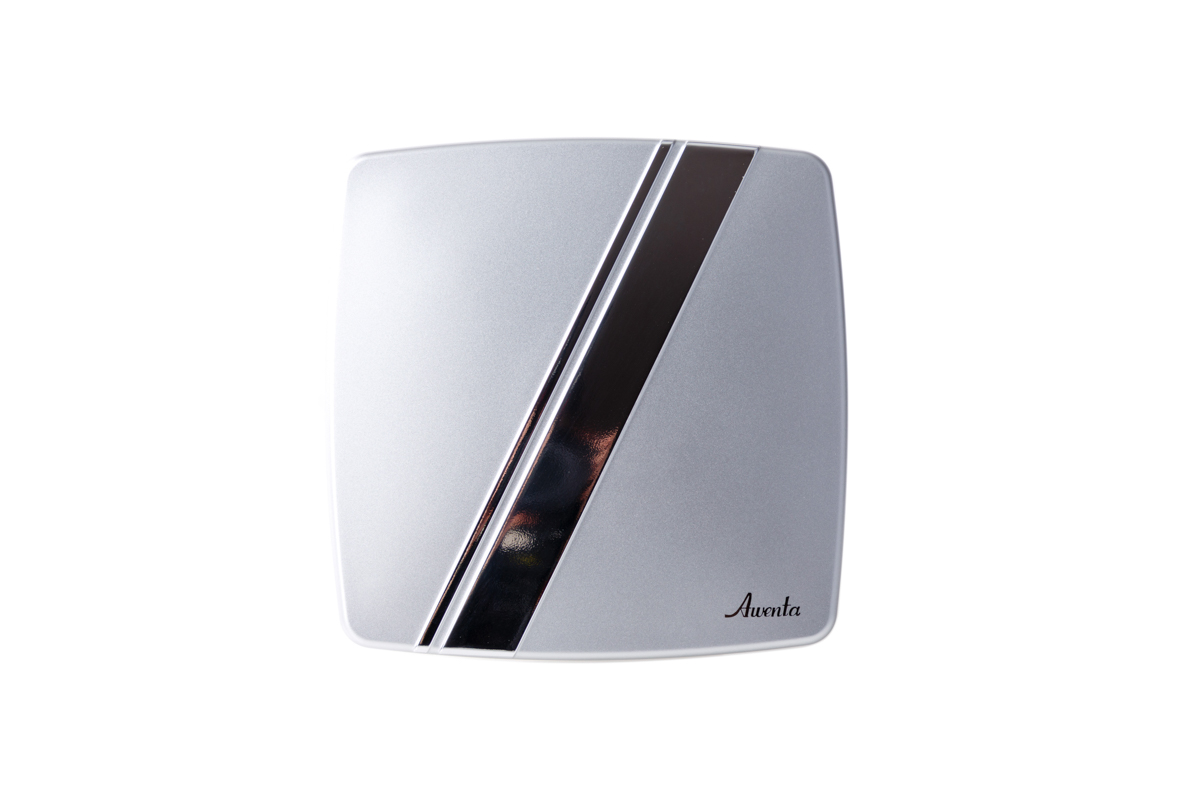 Вентилятор вытяжной Awenta System+ Turbo 100W Linea Satyna / KWT100W-PLS100 — фото, характеристики