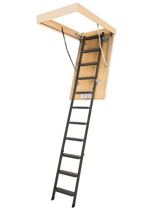 Лестница складная металлическая Fakro Smart LMS 60x130x305 — фото, характеристики