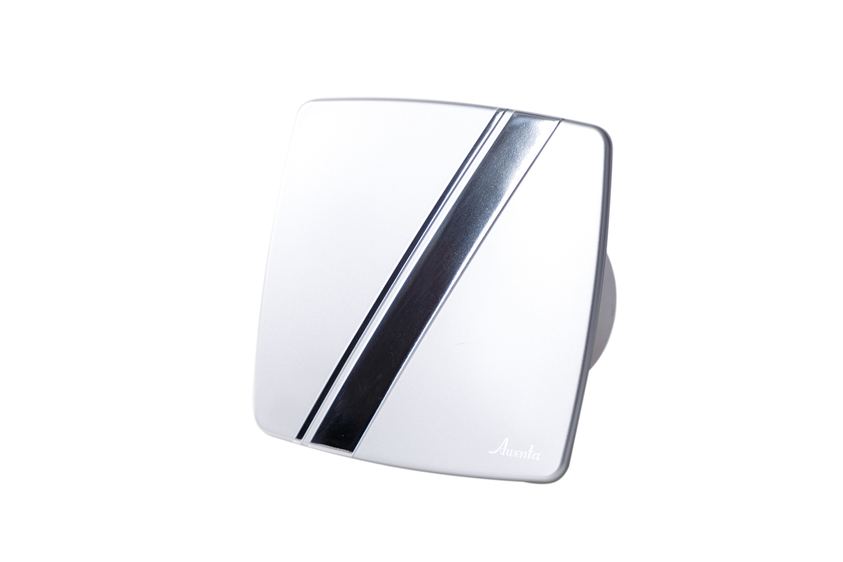 Вентилятор вытяжной Awenta System+ Turbo 100W Linea Satyna / KWT100W-PLS100 — фото, характеристики
