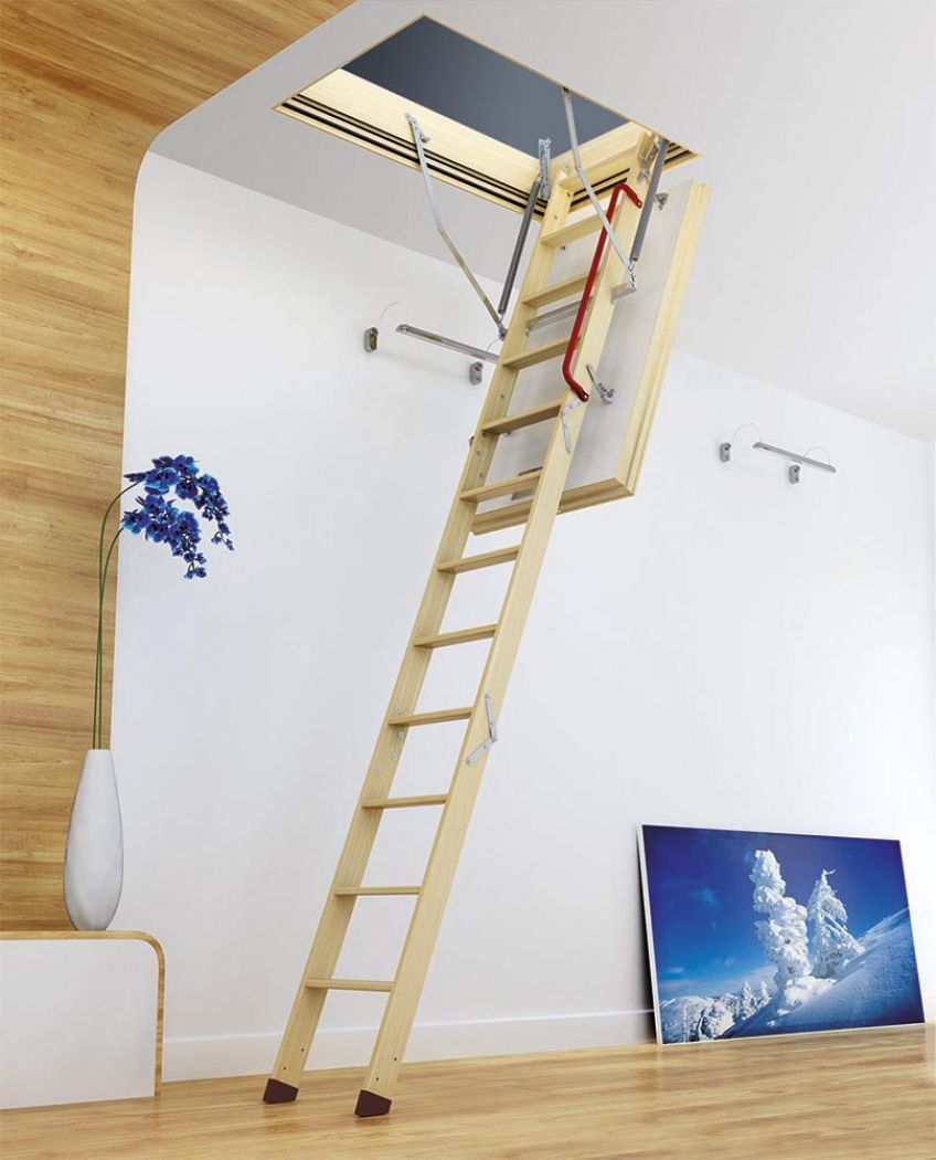 Лестница чердачная Fakro LWT 60x120x280 — фото, характеристики