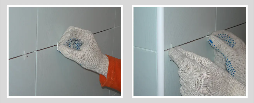 Ровняем межплиточные швы системой выравнивания плитки (СВП), или крестиками