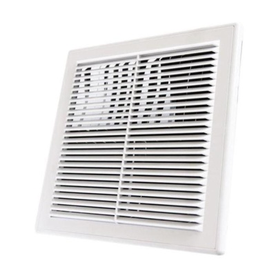 Фото Решетка вентиляционная вытяжная Виенто 180x250 с рамкой и защитой от обратной тяги в интернет-магазине kupiluki.by