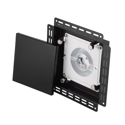 Решетка под покраску Вентайл Дизайн-У 260x260 черная (для вентилятора D150) детальное фото