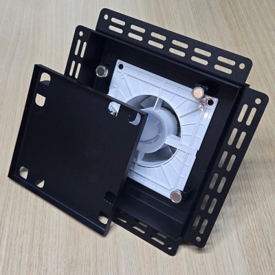 Вентиляционная решетка VRB 240x240 Tile / SLIM 5CMR (черная, таймер) детальное фото