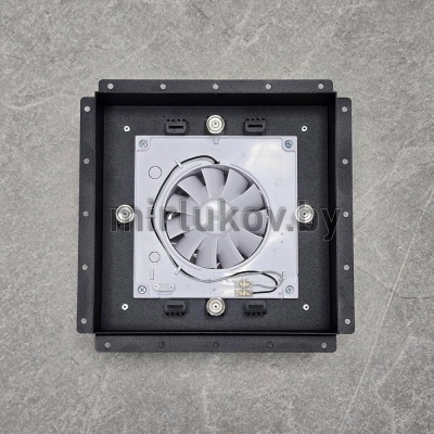 Вентилятор с решеткой ВИЕНТО SECRET 100СK - Плитка (черный) детальное фото