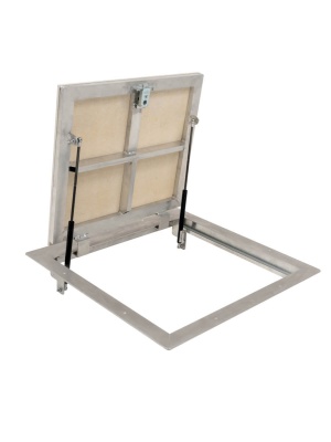 Фото Алюминиевый люк напольный с газовыми амортизаторами Погребок АЛЮМ 60-70П в интернет-магазине kupiluki.by