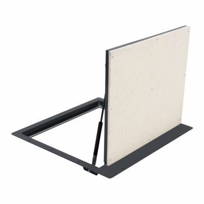 Люк напольный с амортизаторами Герметичный 80х80 детальное фото