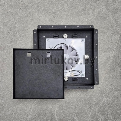 Вентилятор с решеткой ВИЕНТО SECRET 100СK - Плитка (черный) детальное фото