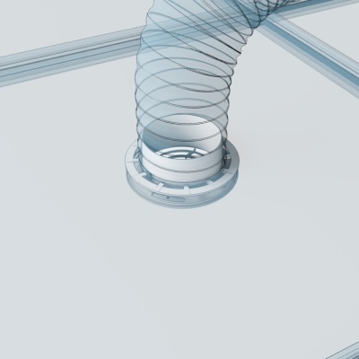 Фото Диффузор круглый Виенто с фланцем 100 мм в интернет-магазине kupiluki.by