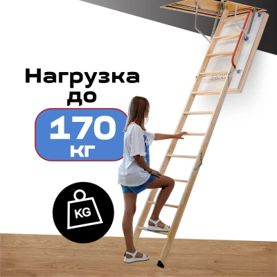 Фото Чердачная лестница Docke LUX 70x120x300 в интернет-магазине kupiluki.by