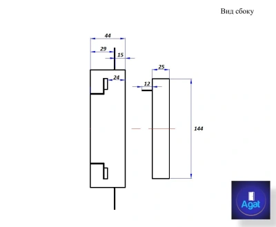 Вентиляционная решетка Keramo Air 170x170 (Черная) детальное фото