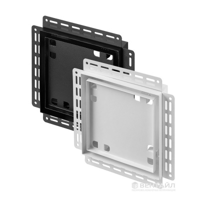 Решетка под плитку с маяком Вентайл Керамо-М 200x200 белая детальное фото