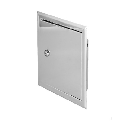 Фото Люк нержавейка матовый с замком 20x30 в интернет-магазине kupiluki.by