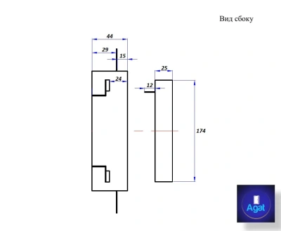 Вентиляционная решетка Keramo Air 200x200 (Черная) детальное фото