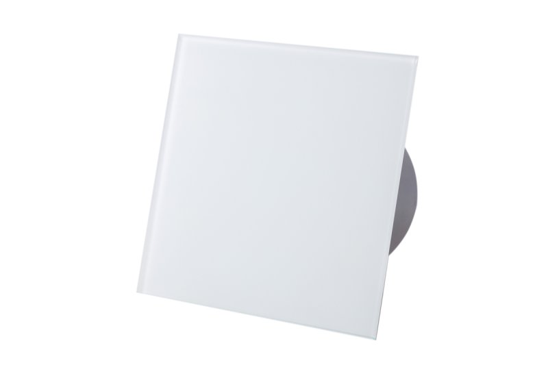 Вентилятор вытяжной Awenta System+ Turbo 125 Trax Glass Bialy Mat / KWT125-PTG125 — фото, характеристики