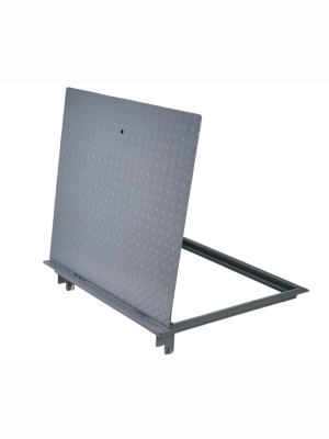 Люк рифленый металлический с амортизаторами Погребок Техно 80-70П детальное фото