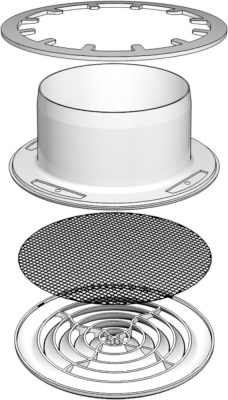 Фото Диффузор круглый Виенто с фланцем 150 мм в интернет-магазине kupiluki.by