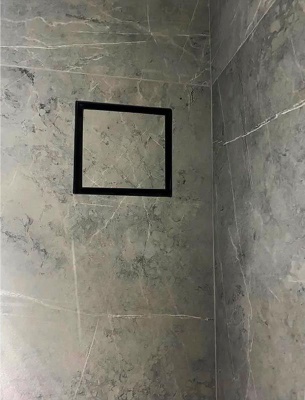 Решетка + вентилятор Euro Air-Vent Premium+ 210х210 D100 (черная) детальное фото