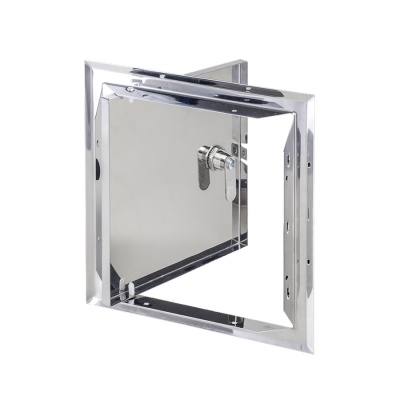 Фото Люк нержавейка матовый с замком 20x20 в интернет-магазине kupiluki.by