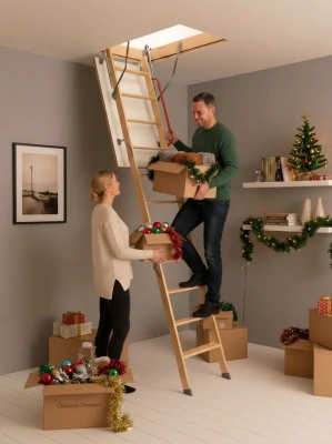 Чердачная лестница Premium Termo Long 70x120x363 детальное фото