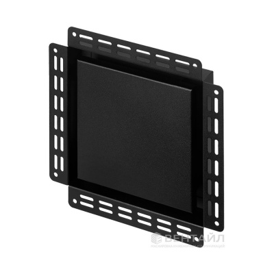 Решетка под покраску Вентайл Дизайн-У 260x260 черная (для вентилятора D150) детальное фото