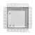 Вентиляционная решетка VRW 200x200 Tile / AURA 4C (белая) детальное фото
