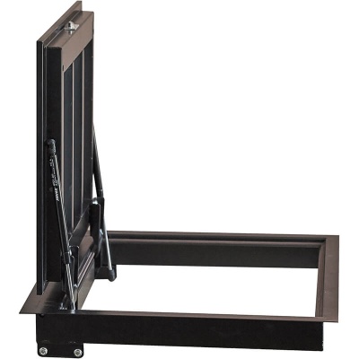 Фото Стальной напольный люк под плитку с газовыми амортизаторами Паритет Revizor в интернет-магазине kupiluki.by