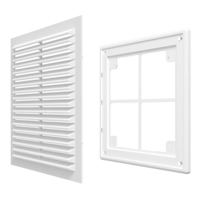 Фото Решетка вентиляционная вытяжная Виенто 200x300 с рамкой в интернет-магазине kupiluki.by