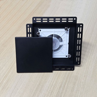 Вентиляционная решетка VRB 200x200 Paint / SLIM 4C (черная) детальное фото