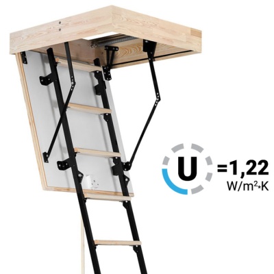 Фото Лестница чердачная Oman Mini Termo 70x100x265 в интернет-магазине kupiluki.by