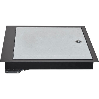 Фото Стальной напольный люк под плитку с газовыми амортизаторами Паритет Revizor в интернет-магазине kupiluki.by