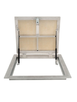 Алюминиевый люк напольный с газовыми амортизаторами Погребок АЛЮМ 60-60 детальное фото