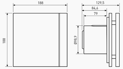 Фото Вентилятор SILENT-100 CHZ DESIGN - 3C в интернет-магазине kupiluki.by