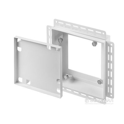 Решетка под плитку с маяком Вентайл Керамо-М 200x200 белая детальное фото