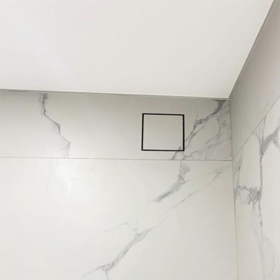 Вентиляционная решетка VRB 200x200 Tile / SLIM 4C (черная) детальное фото