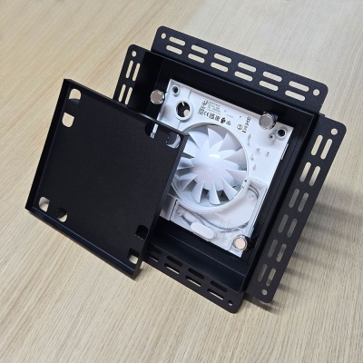 Вентиляционная решетка VRB 260x260 Tile / SILENT 300CZ (черная) детальное фото