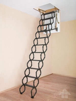 Фото Лестница ножничная термоизоляционная Fakro LSТ 70x120x280 в интернет-магазине kupiluki.by