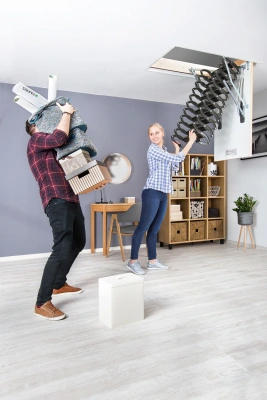 Фото Лестница ножничная термоизоляционная Fakro LST-B 70x80x280 в интернет-магазине kupiluki.by Фото Лестница ножничная термоизоляционная Fakro LST-B 70x80x280 в интернет-магазине kupiluki.by