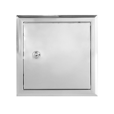 Фото Люк нержавейка матовый с замком 20x25 в интернет-магазине kupiluki.by