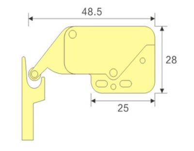 Фото Нажимная защелка для люков Mini Latch в интернет-магазине kupiluki.by