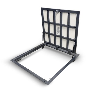 Фото Напольный люк с газовыми амортизаторами Портал 90-90 в интернет-магазине kupiluki.by