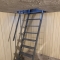 Лестница в погреб металлическая с люком в интерьере
