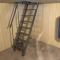 Лестница в погреб металлическая с люком в интерьере